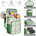 thumbnail image 5 of Travel Cooler Bag - LightColor Dinosaurs Floral Pattern Camping Beer Cooler Backpack with Bottle Opener- Waterproof Insulated Picnic Backpacks - Cooler Bag for Beach, 5 of 6