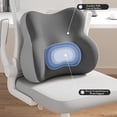 thumbnail image 6 of Back & Lumbar-fitted Chair Cushion, Soft Comfortable Breathable Slow-rebound Memory Foam Seat Pad, for Home / Office / Student Dormitory / Classroom Chairs, 6 of 6