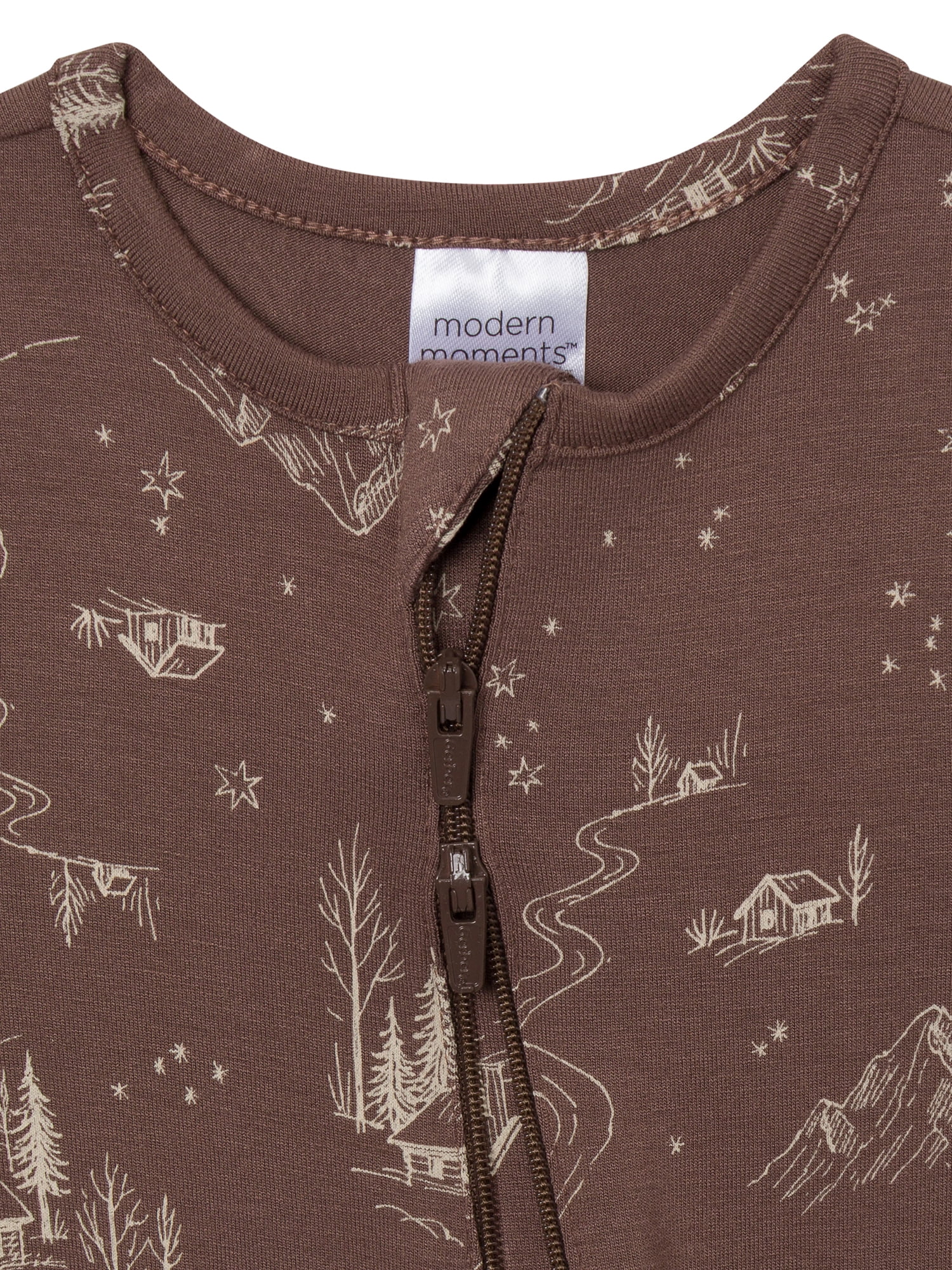 Modern Moments by Gerber Neutral Two-Way Zip Viscose Coverall, Sizes Newborn - 24 Months