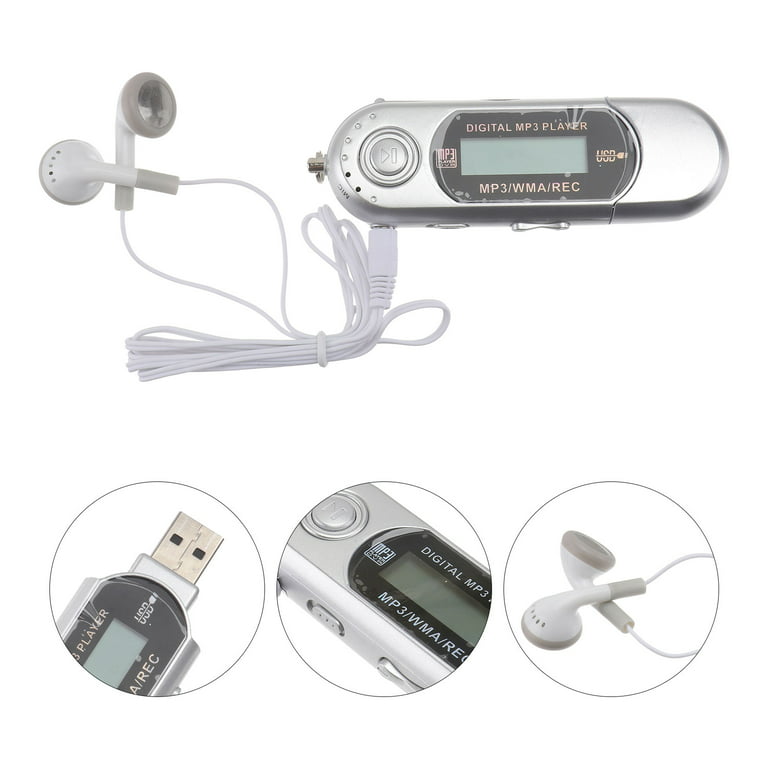 USB MP3 Player 3.5MM FM Radio Audio USB Stick Player 1.3 Digital LCD Mini  MP3