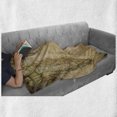 thumbnail image 5 of World Map Soft Flannel Fleece Throw Blanket, Old Chart Cartography Showing Ocean Compass Location Retro Journey, Cozy Plush for Indoor and Outdoor Use, 60" x 80", Sand Brown Olive Green, by Ambesonne, 5 of 5