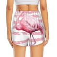 thumbnail image 4 of Fotbe Flamingo Womens High Waist Running Shorts Athletic Workout Quick Dry Shorts for Women with Pockets Gym Yoga Summer Shorts-Small, 4 of 9