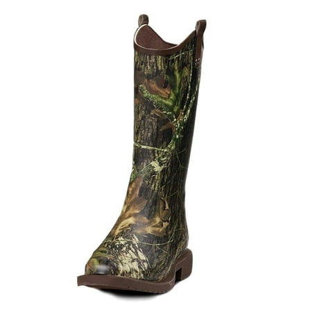 Double Barrel 58146-12 Mens Lance Square Toe Rain Boots, Camo - Size 12