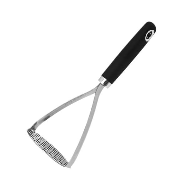 Heavy Duty Stainless Steel Potato Masher with Non-Slip Handle for Mashing Potatoes, Vegetables & Fruits