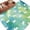 Teal Green, variant on Area Rug 2 x 3 Ft, Easter Indoor Accent Bathroom Rugs for Kitchen/Laundry Room, Spring Rabbit Silhouette Colorful Rainbow Graffiti Washable Non-Slip Runner Floor Mat for Entryway, Living Room