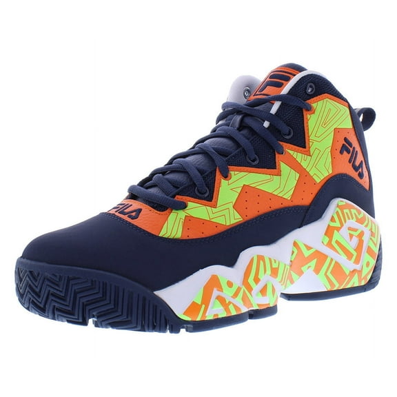Fila Mashburn Mens Shoes Size 14, Color: Dress Blue/Red Orange/White