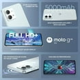 thumbnail image 3 of Motorola Moto G84 5G 6.5” 256 Go + 12 Go RAM Double SIM avec Écran P-OLED (Version Internationale Débloquée GSM) Téléphone Intelligent (Marshmallow Blue), 3 of 5