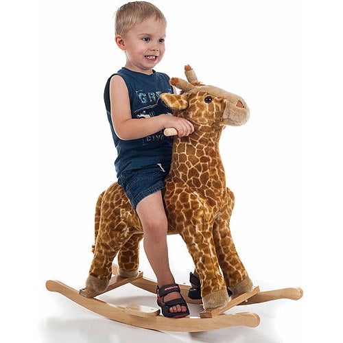 Happy Trails Plush Rocking Animal, Giraffe - Walmart.com - Walmart.com