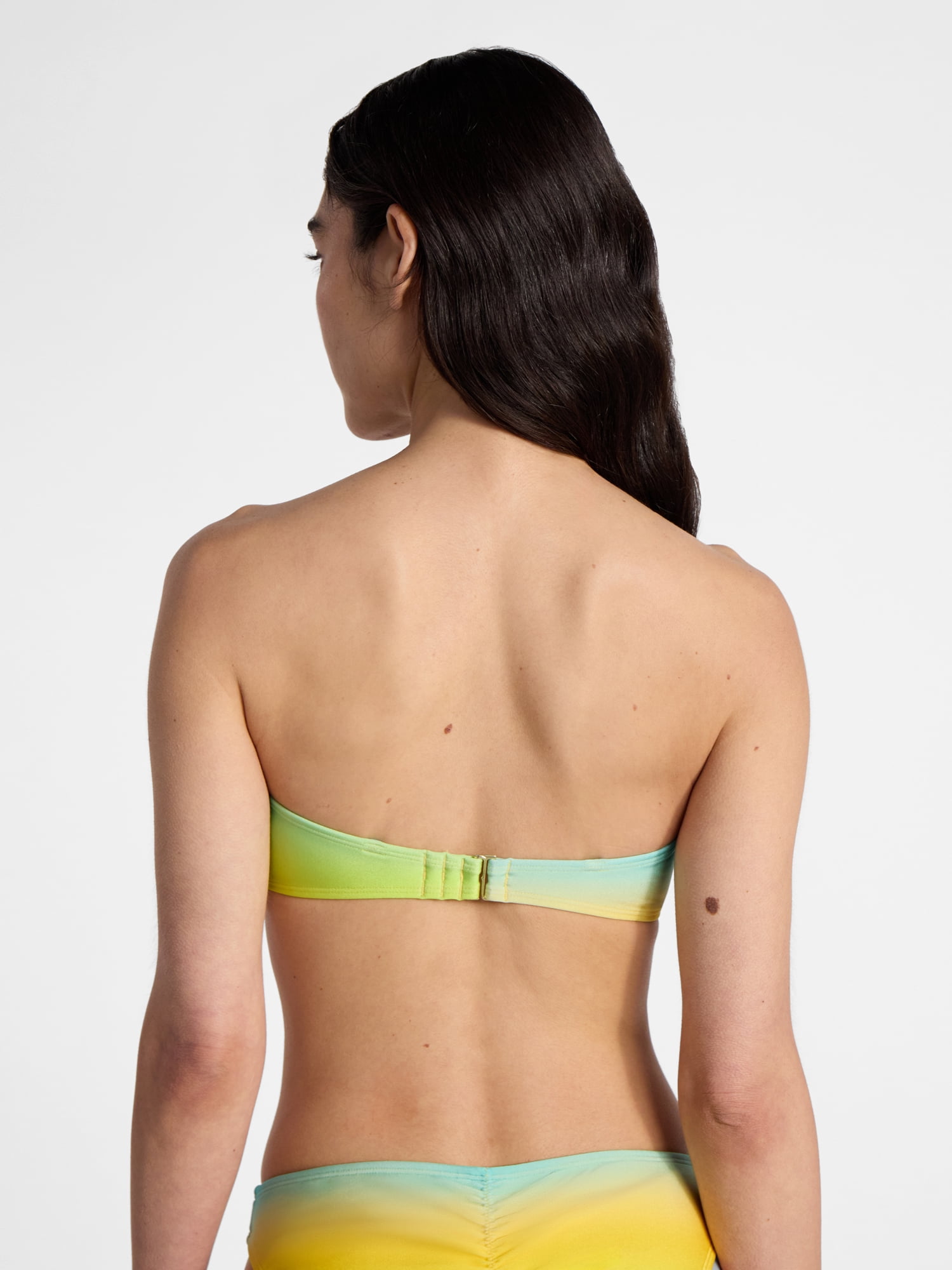 No Boundaries Ombré Bandeau Sun Bikini Top, Women’s
