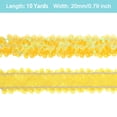 thumbnail image 2 of Uxcell 10 Yards 0.8 Inch Elastic Sequins Trim Flat Stretch Sequin Ribbon Strip, Yellow, 2 of 6