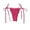 Hot Pink, variant on Women's Lace Thong Panties Low Rise T Back G String Underwear with Tie Side Straps and Hollow Out Design Pure Desire Style Comfortable Breathable Soft Stretchable