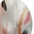 thumbnail image 3 of Designart "Chaos in Rose Gold Circles II" Modern Shapes Transitional Metal Round Wall Art Prints, 3 of 5