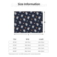 thumbnail image 5 of Honeii Panda Astronaut print throw blanket, crafted from cozy cotton flannel, offers versatile home decor as a bedding suitable for all seasons.-60"x50", 5 of 6