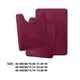 thumbnail image 4 of Juego de 3 alfombras de baño de terciopelo: superabsorbentes y antideslizantes para inodoro y ducha, de terciopelo coral suave para decoración del hogar., 4 of 5