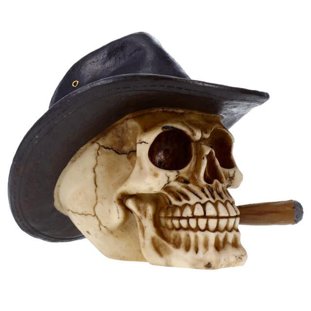 skull with cowboy hat