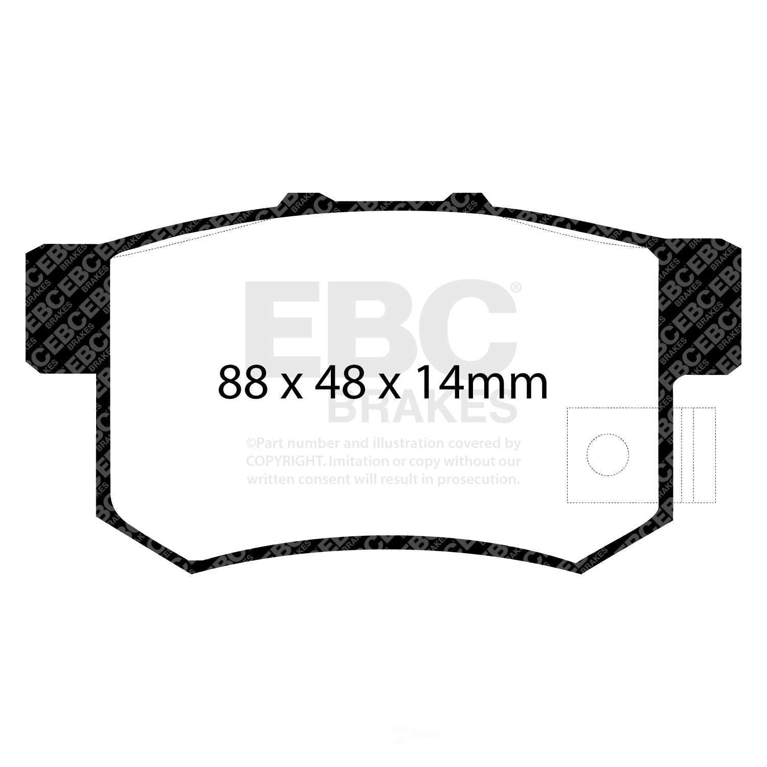 EBC GREENSTUFF PADS Fits select: 2006 ACURA 3.2TL, 2004-2005 ACURA TL
