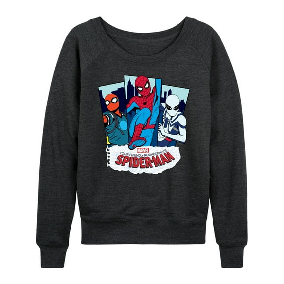 Marvel Your Friendly Neighborhood Spider-Man - Spider Suits - Women's French Terry Pullover Long Sleeve Shirt