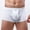 35-White, variant on YWDJ Mens Boxer Briefs Cotton Blend Lightweight No Show Mens Color Briefs Fashion Underwear Personalized Mid-waist Hoop Panties Buttock Covering Briefs Purple M