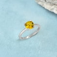 thumbnail image 3 of YoTreasure 1.82 Ct. Citrine Solid 925 Sterling Silver Solitaire Ring, 3 of 5