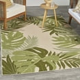 thumbnail image 6 of Nourison Aloha Nature Indoor/Outdoor Ivory Green 5'3" x 7'5" Area Rug (5x7), 6 of 10
