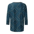 thumbnail image 5 of Njoeus Tops for Women Trendy Custom T Shirts 3/4 Length Sleeve Tops for Women Loose Fitted Crewneck T Shirts Graphic Print Cute Tops Three Quarter Length Pullover Tunic Blouses for Women Dressy Casual, 5 of 5