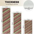 thumbnail image 4 of Red and Green Christmas Striped Pattern Kitchen Rugs Sets Of 3,Kitchen Runner Rugs Non Skid Washable,Decorative Kitchen Floor Mats for Kitchen,Sink,Laundry,17"x30"+ 17"x47" + 17"x59", 4 of 6
