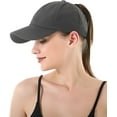 thumbnail image 3 of YooGuoGuo Womens Criss Cross Ponytail Baseball Cap Adjustable Messy Bun Mesh Quick Drying Hat, 3 of 5