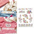 thumbnail image 2 of Water Soluble Flower Embroidery Stencil Craft Paper for Clothing and Accessories, 2 of 8