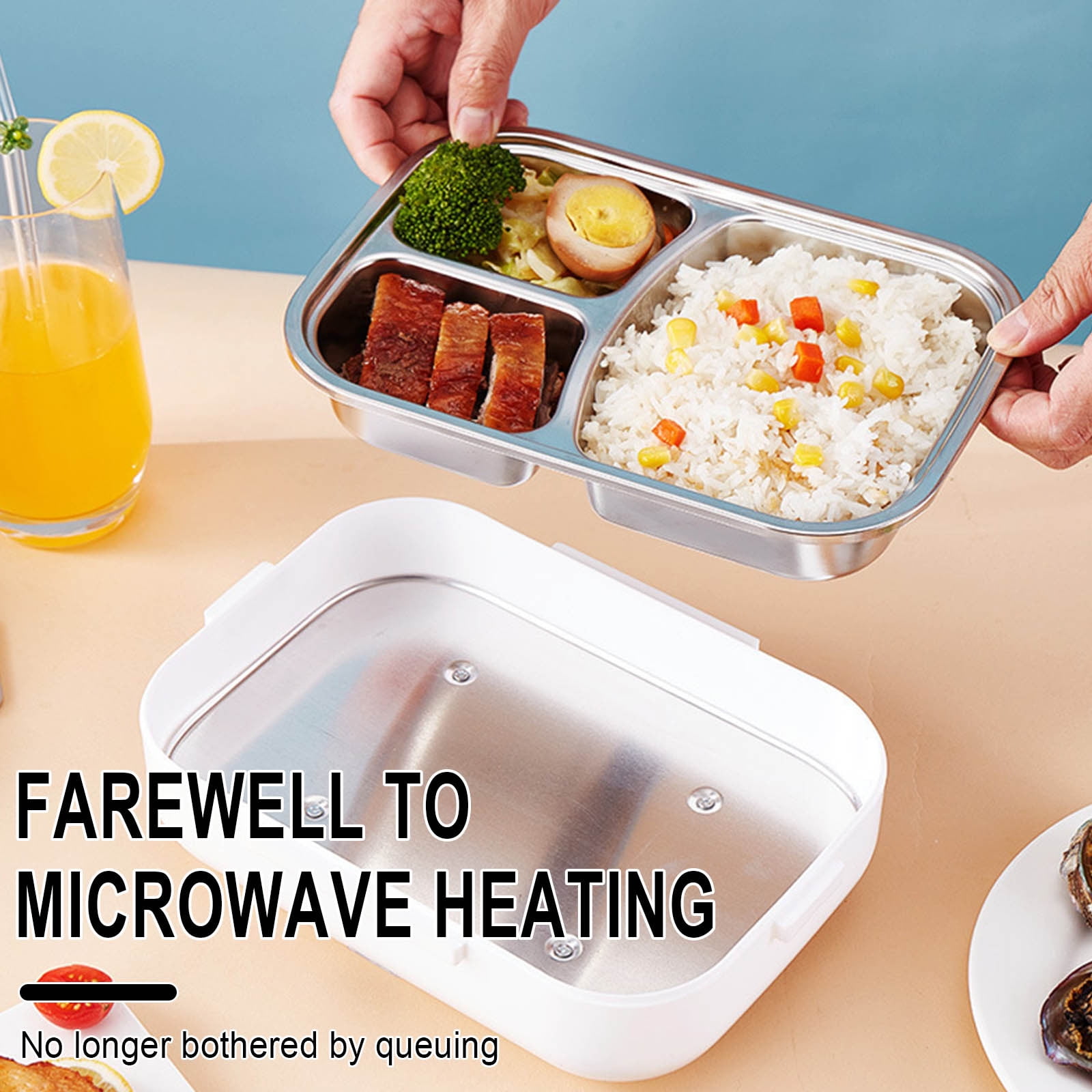 Bento Box,Lunch Box,40W Electric Lunch Box Food Heated 12V 110V