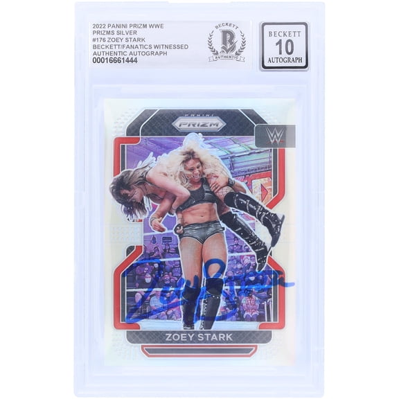 Zoey Stark WWE Autographed 2022 Panini Prizm Silver Prizm #176 Beckett Fanatics Witnessed Authenticated 10 Card - Fanatics Authentic Certified