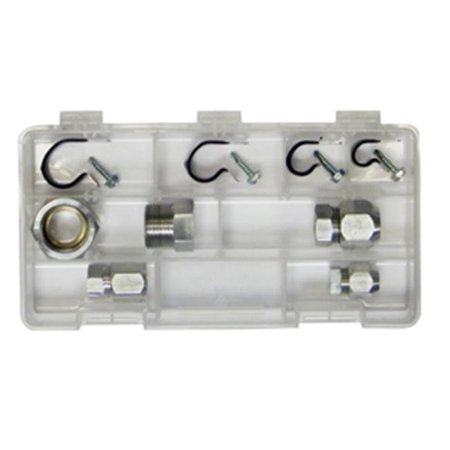 S.U.R.& R.Auto Parts AC50M A/C Compression Union Kit | 6-Piece Metric Fitting Set 8mm-19mm For AC Line Repair