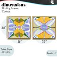 thumbnail image 3 of Stupell Industries Modern Kaleidoscopic Revival Hues Gold 2pc Floating Frame Art Set, 25 x 25 each, by Melissa Wang, 3 of 7
