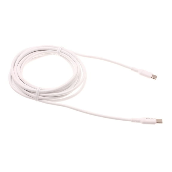 PD Fast Charger Cord 6ft Long Type-C Cable for Orbic Myra 5G UW, Magic 5G Phones - Power Wire Sync [USB-C to USB-C] Chord White W8K