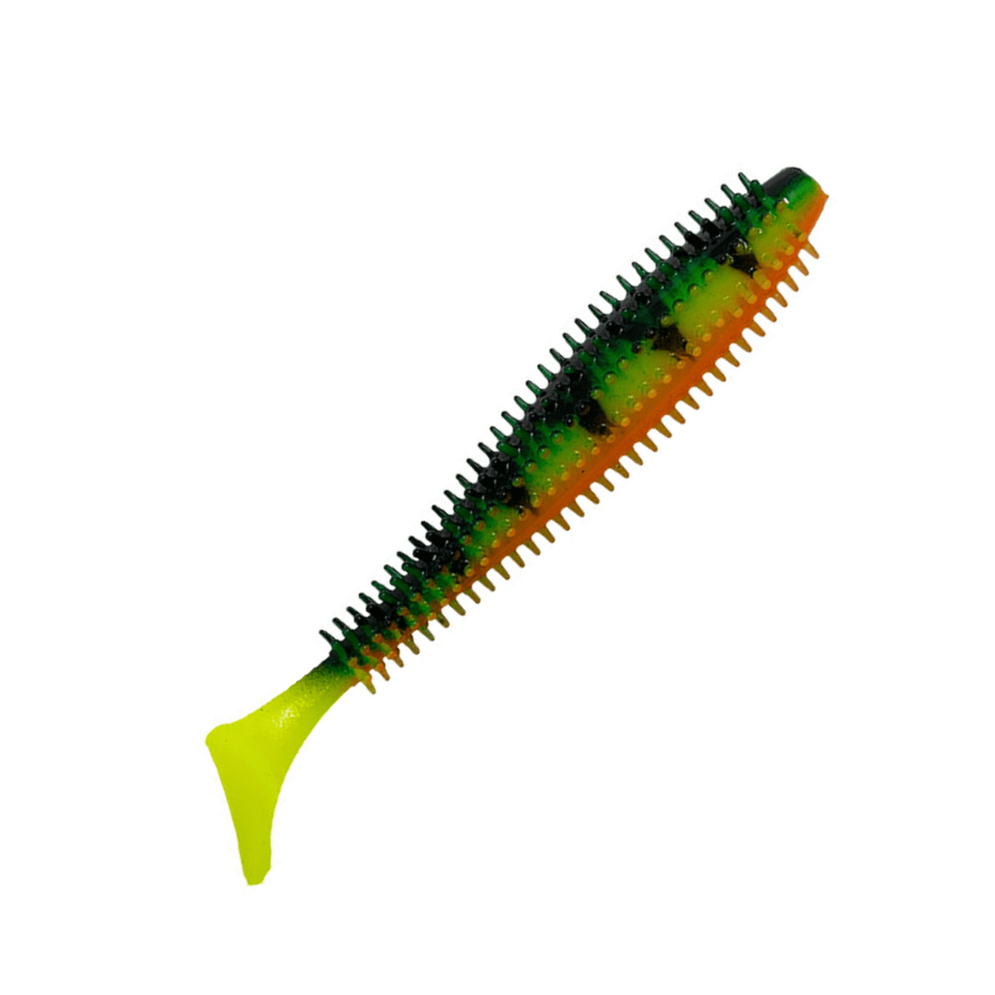 Salmo Spikey Shad 9cm Soft Bait Fishing Lure Fire Tiger UV