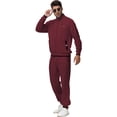 thumbnail image 5 of Weilanxin Men's Tracksuits Sweatsuits for Men Set Track Suits 2 Piece Casual Athletic Jogging Warm Up Full Zip Sweat Suits Wine Red 2XL, 5 of 9