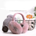 thumbnail image 3 of Winter Ear Muffs Faux Fur Warm Earmuffs Cute Foldable Outdoor Ear Warmers For Women Girls, 3 of 5