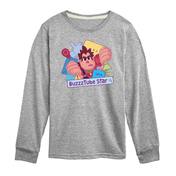 Disney Wreck It Ralph - BuzzTube Star - Toddler & Youth Long Sleeve Graphic T-Shirt