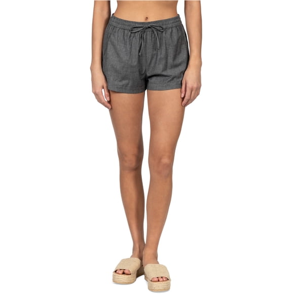 Shorts casuales para caminar Hurley Cindy Chambray para mujer, pizarra XS