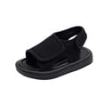 thumbnail image 3 of Viluyesy Boys Spring Summer Casual Shoes Solid Color Fabric Open-Toe Toddler Walking Sandals for Beach & Everyday Wear Black Size 12, 3 of 10
