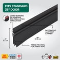 thumbnail image 2 of Door Sweep M-D Building Products, 91 cm, vinilo de aluminio negro, 2 of 8
