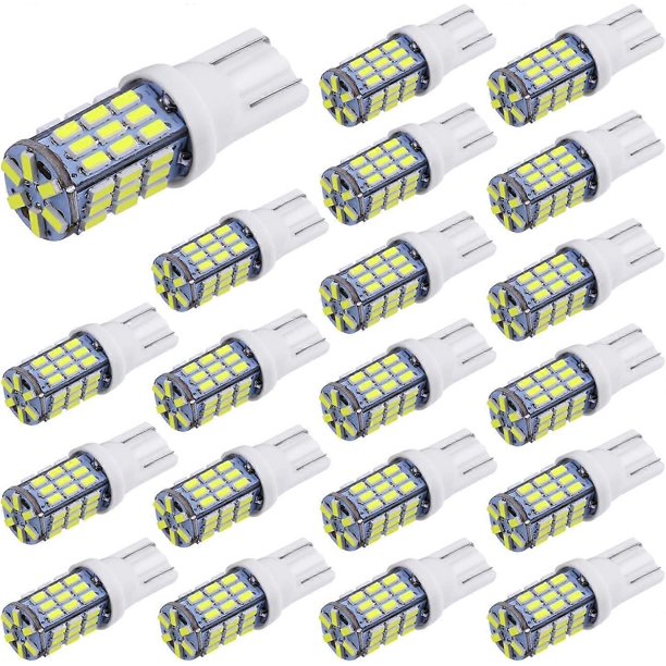 20pcs Super Bright RV Trailer T10 921 194 42-SMD 12V Car Backup Reverse LED Lights Bulbs Light Width Lamp Xenon White