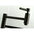 thumbnail image 3 of Kingston Brass KS8100DKL Concord Wall Mount Pot Filler Kitchen Faucet, Matte Black, 3 of 5