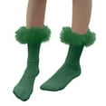 thumbnail image 3 of Women Fashion Plush Warm Soft Solid Sport Socks Medium Short Stockings Winter Socks Green One Size Gifts for Women Funny Socks Hospital Socks Party Socks Christmas Socks Outdoor Socks, 3 of 5