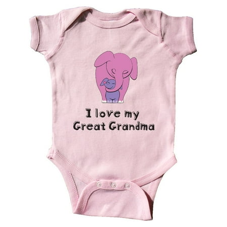 

I Love my Great Grandma Elephant Infant Creeper