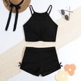 thumbnail image 5 of Tiijoy Girls' Bikini Sets 2 Piece Halter Top Shorts Swimsuit Bathing Suit, Sizes 12-16, 5 of 8
