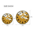 thumbnail image 5 of Yayeee Wall Clock for Living Room 11.9 inch Battery Operated Round with Holder, White Flowers, 5 of 7