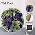 thumbnail image 4 of ZXCXRQFa Fruits Grape Theme Battery Operated Silent Wall Clock Decor for Home, Kitchen, Living Room, Office, Bedroom, or Bathroom (10 Inch）, 4 of 7