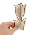thumbnail image 5 of Soimiss Tulip Ornaments Unfinished Wooden Tulips Beige Paintable Artists Home Decoration, 5 of 7