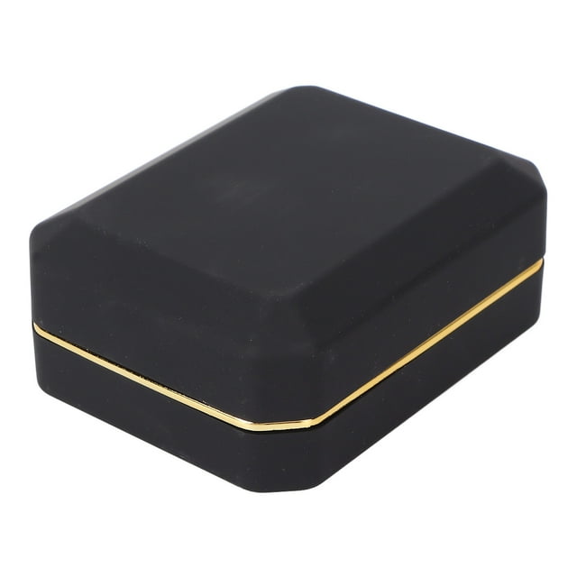 Jewelry Gift Box, Elegant Ring Box Soft Inner Easy To Clean For Storage Of Jewelry For Gift Box Black