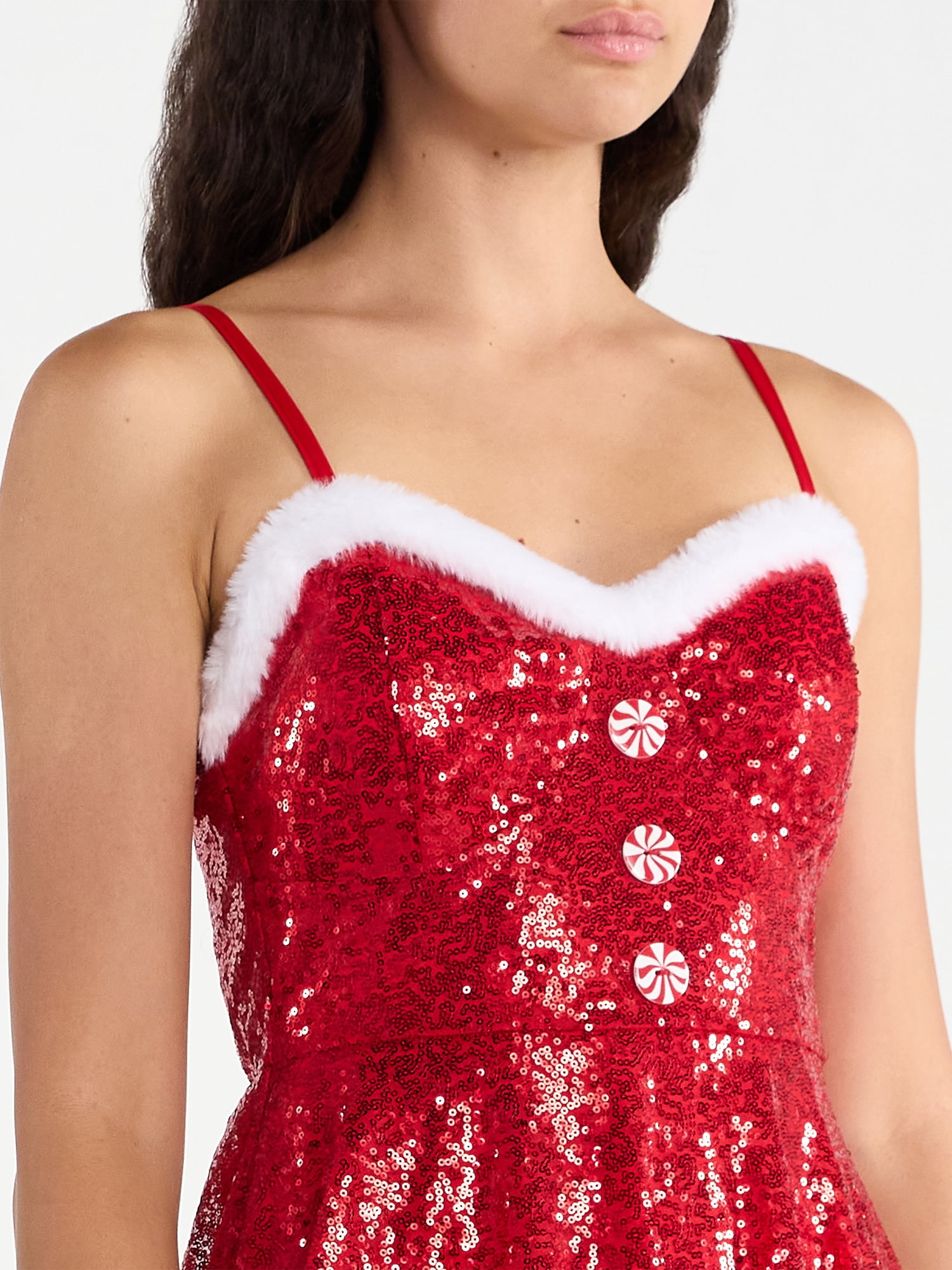 No Boundaries Christmas Santa Dress, Women’s